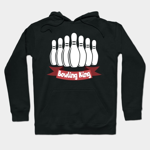 Bowling king Hoodie by maxcode